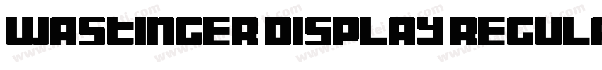 wastinger display regular字体转换
